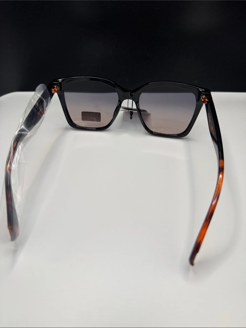 Classic Black Gradient Lens Women's Sunglasses (3-7)